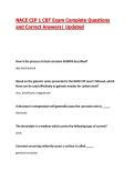 NACE CIP 1 CBT Exam Complete Questions and Correct Answers&vert; Updated