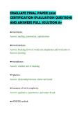 ERAILSAFE FINAL PAPER 2026 CERTIFICATION EVALUATION QUESTIONS AND ANSWERS FULL SOLUTION A&plus;