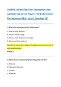 Certified Tool and Die Maker Journeyman Exam  questions and Correct Answers &lpar;Verified Answers&rpar;  Plus Rationales Q&A &vert; Instant Download Pdf
