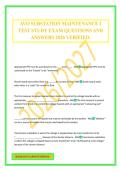 AVO SUBSTATION MAINTENANCE I TEST STUDY EXAM QUESTIONS AND ANSWERS 2026 VERIFIED&period;