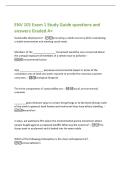 ENV 101 Exam 1 Study Guide questions and  answers Graded A&plus; 