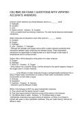 CSU BMS 300 EXAM 1 QUESTIONS WITH VERIFIED ACCURATE ANSWERS