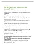 ENV101 Exam 1 study set questions and  answers Graded A&plus; 