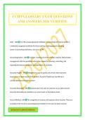 CCIFP GLOSSARY EXAM QUESTIONS AND ANSWERS 2026 VERIFIED&period;