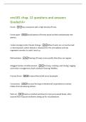 env101 chap&period; 12 questions and answers  Graded A&plus; 