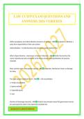 LAW CCIFP EXAM QUESTIONS AND ANSWERS 2026 VERIFIED&period;