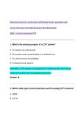 Electronic Security Technician Certification Exam questions and  Correct Answers &lpar;Verified Answers&rpar; Plus Rationales  Q&A &vert; Instant Download Pdf