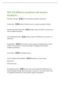 ENV 101-Midterm questions and answers  Graded A&plus; 