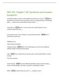 ENV 101- Chapter 1 & 2 questions and answers  Graded A&plus; 