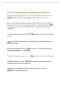 ENV 101 questions and answers Graded A&plus; 