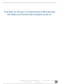 Test Bank for Alcamo&rsquo;s Fundamentals of Microbiology 9th Edition &ndash; Questions & Answers with Rationales 2024&ndash;2026 &vert; Complete A&plus; Guide
