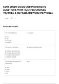ASNT STUDY GUIDE COMPREHENSIVE QUESTIONS WITH MULTIPLE CHOICES &vert;VERIFIED & REVISED ANSWERS &lpar;NEW&rpar; 2026
