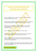 CHDA EXAM QUESTIONS AND ANSWERS 2026 VERIFIED&period;