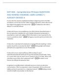 EXIT HESI - Comprehensive PN Exam QUESTIONS  AND VERIFIED ANSWERS &vert;100&percnt; CORRECT &vert;  ALREADY GRADED A 