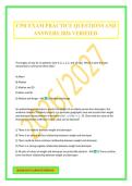 CPH EXAM PRACTICE QUESTIONS AND ANSWERS 2026 VERIFIED&period;