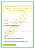 STUDY QUESTIONS FOR CT 125 AGG &lpar;APPENDIX A&rpar; EXAM QUESTIONS AND ANSWERS 2026 VERIFIED&period;