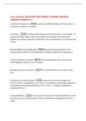Exsc 520 Exam QUESTIONS AND CORRECT VERIFIED ANSWERS &vert;ALREADY GRADED A&plus;&vert;