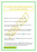 CT 125&comma;231&comma;375 EXAM QUESTIONS AND ANSWERS 2026 VERIFIED&period;