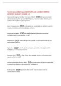 Fire Service and EMS Exam QUESTIONS AND CORRECT VERIFIED  ANSWERS &vert;ALREADY GRADED A&plus;&vert; 
