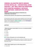 VIRGINIA &lpar;VA&rpar; MASTER ONSITE SEWAGE SYSTEM INSTALLER &ndash; CONVENTIONAL EXAM 2026&sol;2027 &vert; 300&plus; REAL PRACTICE QUESTIONS WITH VERIFIED ANSWERS & DETAILED EXPLANATIONS &vert; COMPLETE PDF STUDY GUIDE