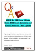 BIO 108 Exam 3 Study Guide UMKC 2026 260 Questions &ndash; Genetics DNA Replication Transcription Translation Answers&comma; Biology University of Missouri&ndash;Kansas City