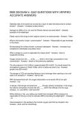 BMS 300 EXAM 4- QUIZ QUESTIONS WITH VERIFIED ACCURATE ANSWERS