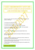 EARLY CHILDHOOD EDUCATION &lpar;205&rpar; OSAT STUDY GUIDE EXAM QUESTIONS AND ANSWERS 2026 VERIFIED