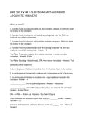 BMS 300 EXAM 1 QUESTIONS WITH VERIFIED ACCURATE ANSWERS