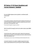 NY Series 17-52 Exam Questions and Correct Answers&vert; Updated