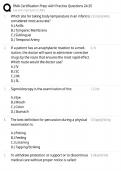 RMA Certification Prep 2024-25 &sol; AAH Practice Questions &sol; Score 100&percnt;