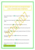 ROLE OF AI IN EEE EXAM QUESTION AND ANSWERS 2026 VERIFIED&period;