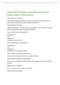 Galen Nur 170 Exam 1 Questions and Answers latest Update &vert; 100&percnt; Correct
