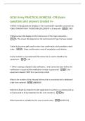 GCSS Army PRACTICAL EXERCISE -CPE Exam  questions and answers Graded A&plus; 