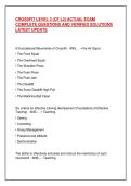 CROSSFIT LEVEL 2 &lpar;CF L2&rpar; ACTUAL EXAM  COMPLETE QUESTIONS AND VERIFIED SOLUTIONS  LATEST UPDATE 