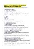 CERTIFIED DIETARY MANAGER STUDY GUIDE 2026 QUESTIONS AND SOLUTIONS RATED