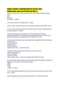 EWRB THEORY COMPREHENSIVE EXAM 2026 QUESTIONS AND SOLUTIONS RATED
