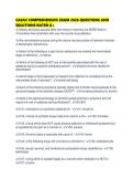CASAC COMPREHENSIVE EXAM 2026 QUESTIONS AND SOLUTIONS RATED 