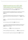 GFEBS Essentials-Subsumes L101E&comma; L201E&comma;  L303E questions and answers Graded A&plus; 
