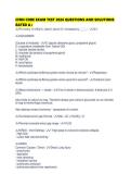 CFRN CORE EXAM TEST 2026 QUESTIONS AND SOLUTIONS RATED