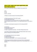 CFRN STUDY GUIDE 2026 EXAM QUESTIONS AND SOLUTIONS RATED