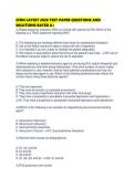 CFRN LATEST 2026 TEST PAPER QUESTIONS AND SOLUTIONS RATED