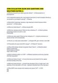 CFRN EVALUATION EXAM 2026 QUESTIONS AND SOLUTIONS RATED