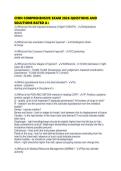 CFRN COMPREHENSIVE EXAM 2026 QUESTIONS AND SOLUTIONS RATED 
