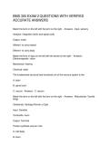 BMS 300 EXAM 2 QUESTIONS WITH VERIFIED ACCURATE ANSWERS