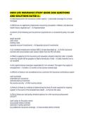 OHIO LIFE INSURANCE STUDY GUIDE 2026 QUESTIONS AND SOLUTIONS RATED