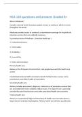 HCA 120 questions and answers Graded A&plus; 