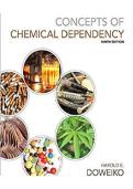 Test Bank for Concepts of Chemical Dependency 9th Edition by Harold E&period; Doweiko &ndash; Latest Update 2026