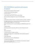HCA 290 Midterm questions and answers  Graded A&plus; 