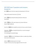 HCA 303 Exam 2 questions and answers  Graded A&plus; 