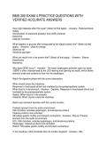 BMS 300 EXAM 4 PRACTICE QUESTIONS WITH VERIFIED ACCURATE ANSWERS